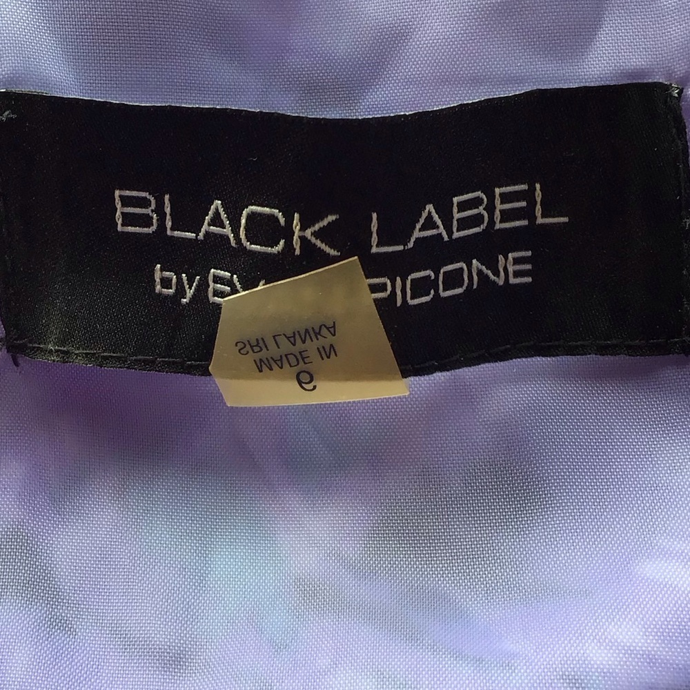 Evan Picone Black Label Floral Purple Sleeveless Midi Dress - Picture 9 of 11